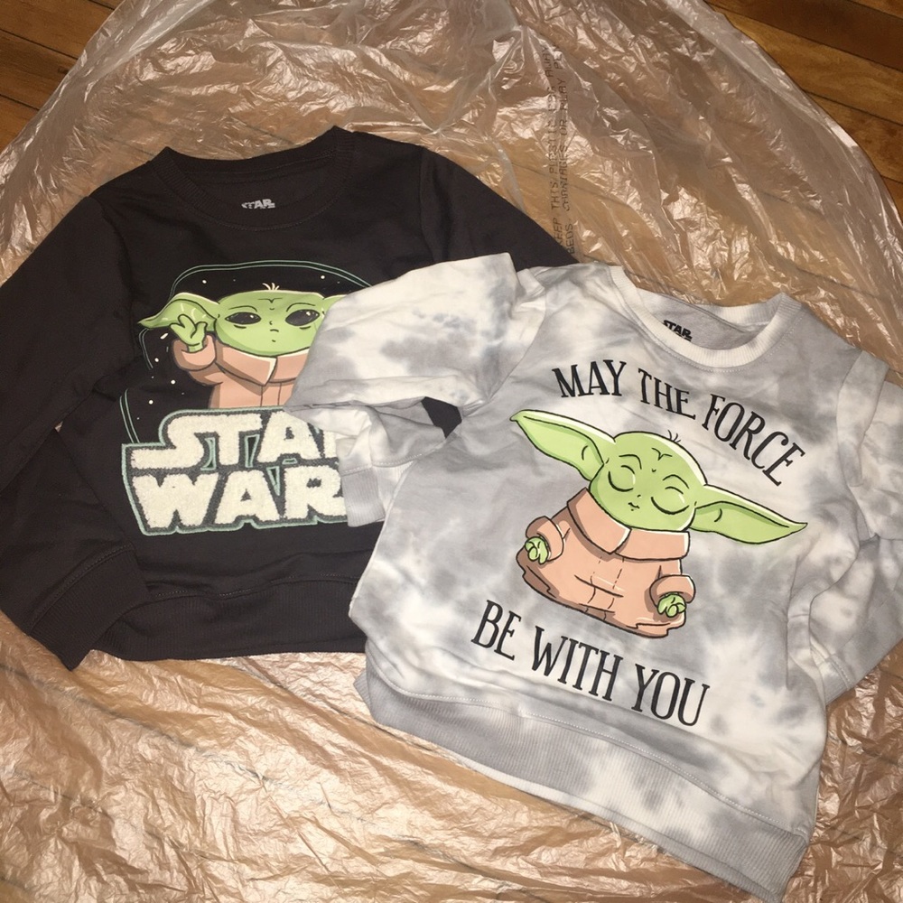Disney Stars Wars Baby Yoda Sweatshirts Bundle